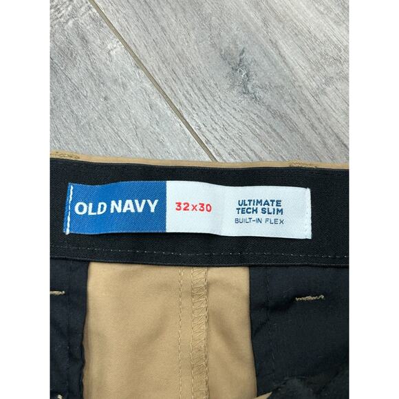 Old Navy Mens Khaki Straight Ultimate Built-In Flex Chino Pants Size 32x30 - Picture 4 of 7
